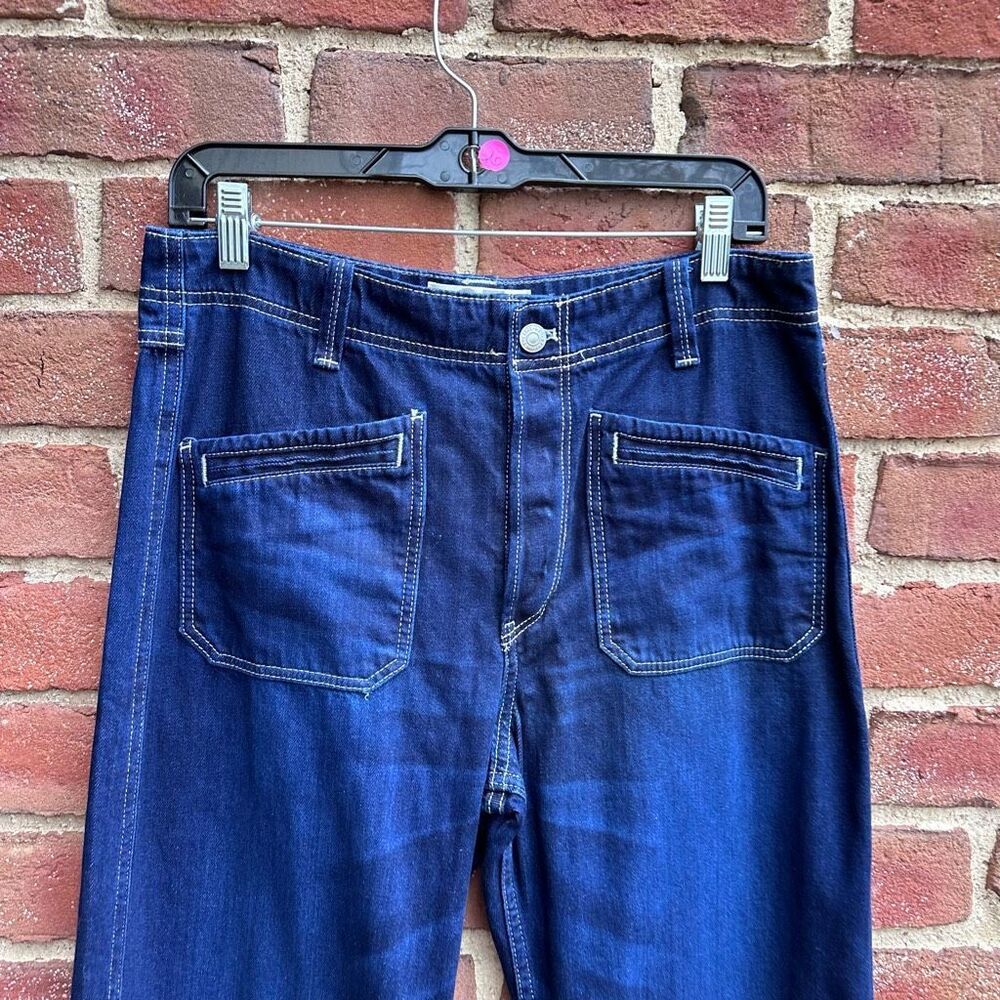 Free People X We The Free Wide Leg Patch Pocket Jeans Sz 28 NEW - Picture 5 of 10